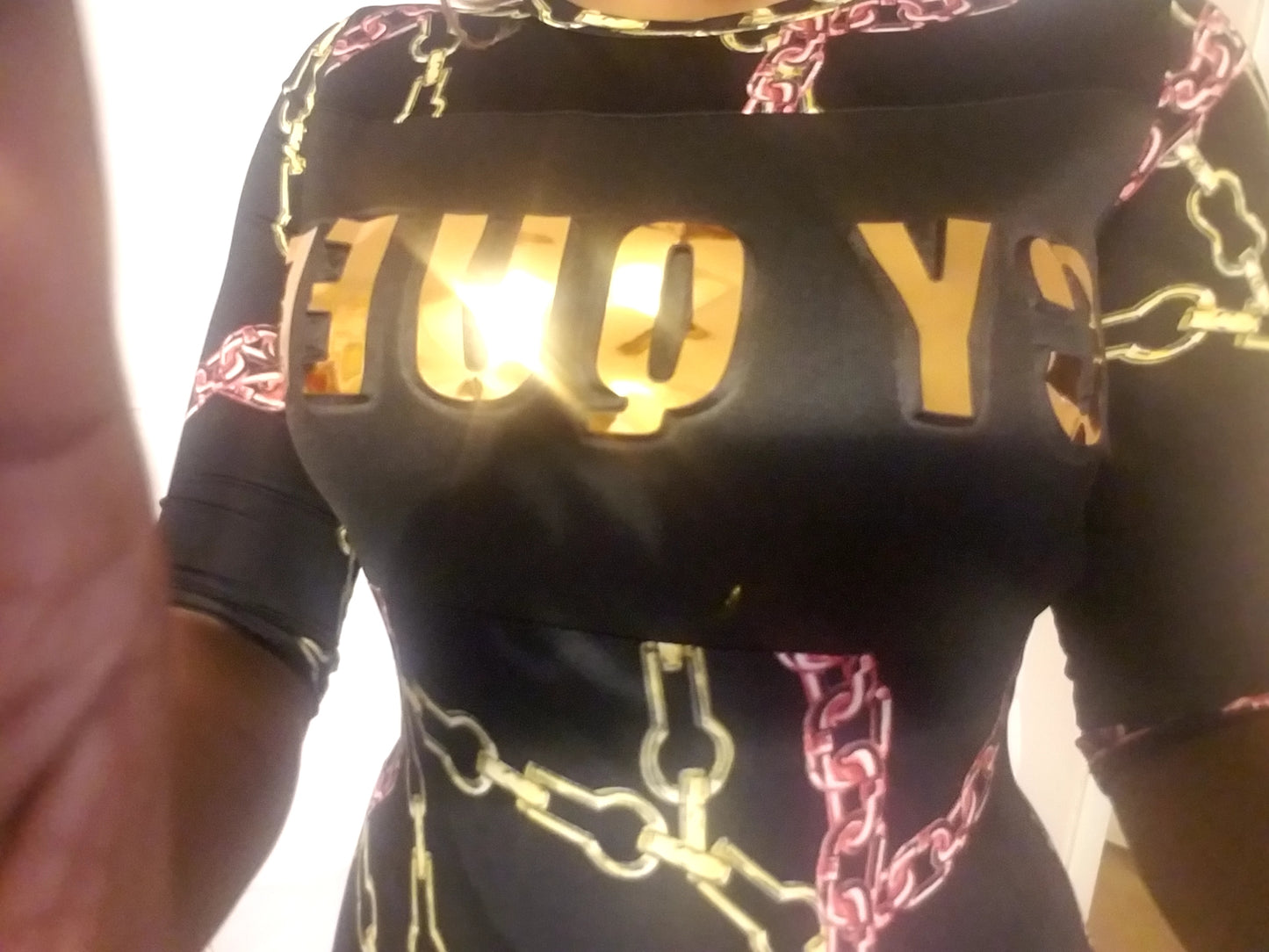 "icy queen" bodycon dress