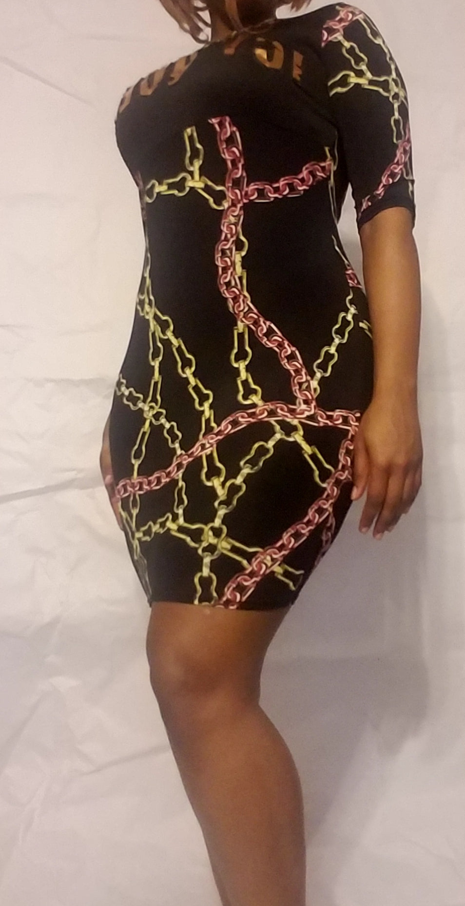 "icy queen" bodycon dress