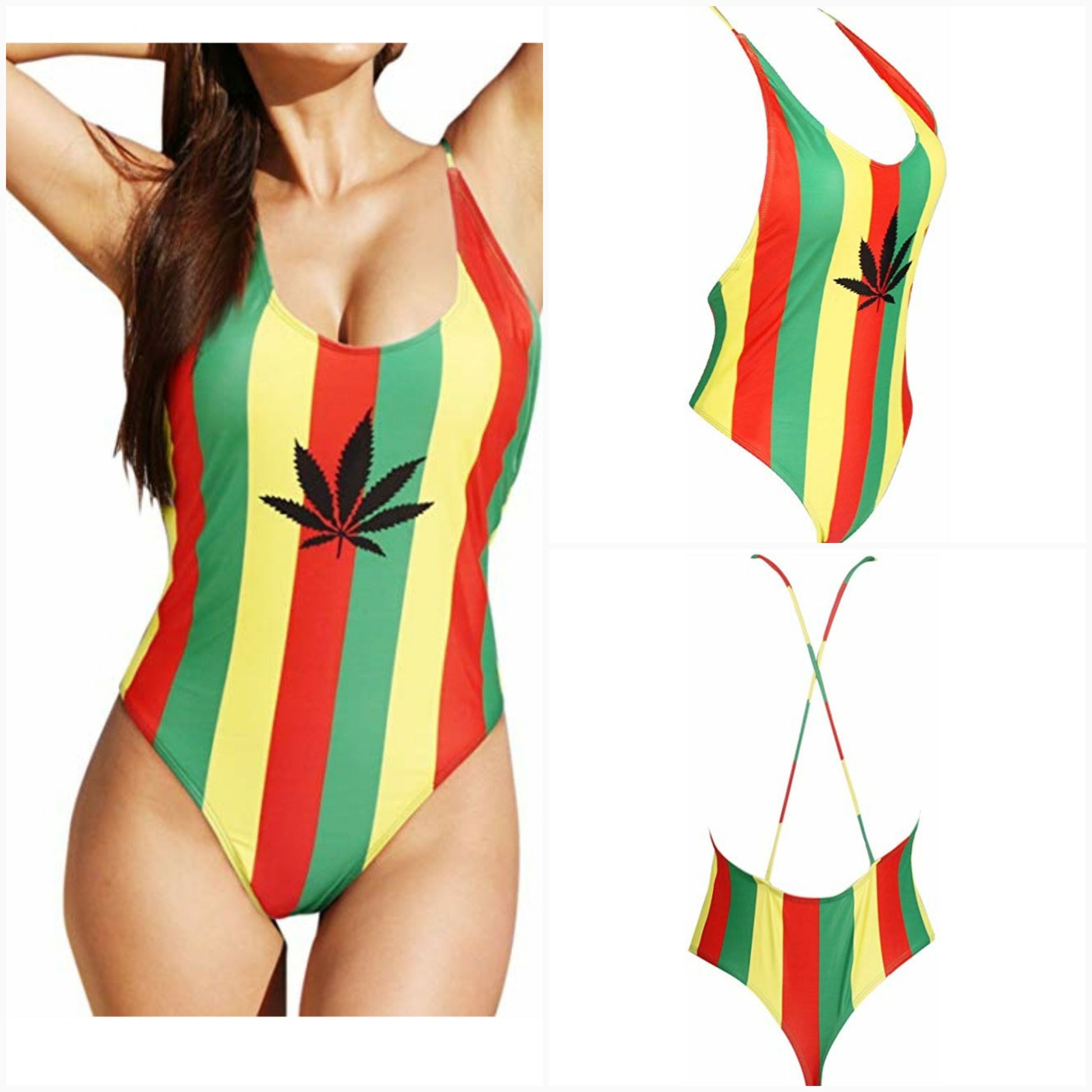 rasta monokini (limited stock, fast shipping)