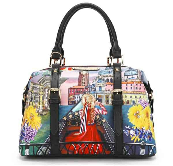 nicole lee usa "honeymoon in venezia" boston bag