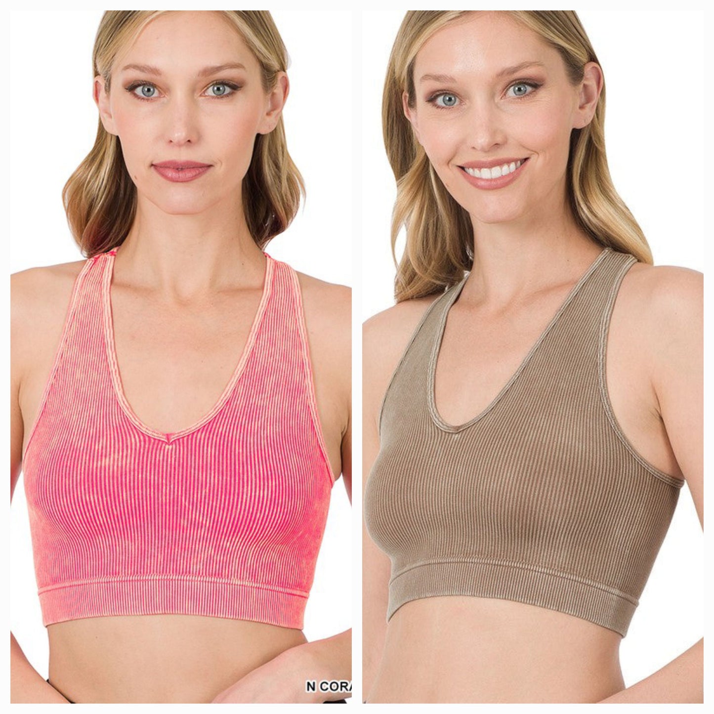 WASHED RIBBED RACERBACK TANK TOP