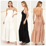 SAID YES TIERED MAXI DRESS