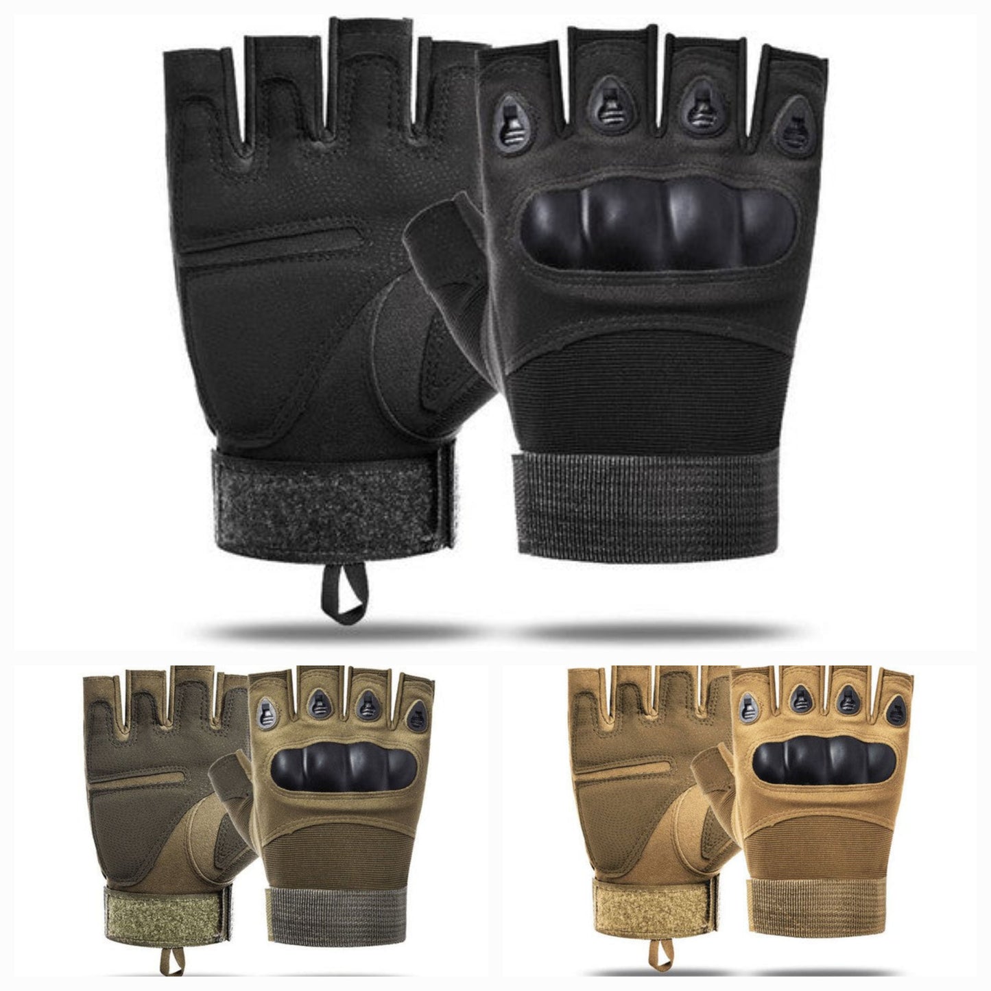 Tactical Military Fingerless Airsoft Gloves