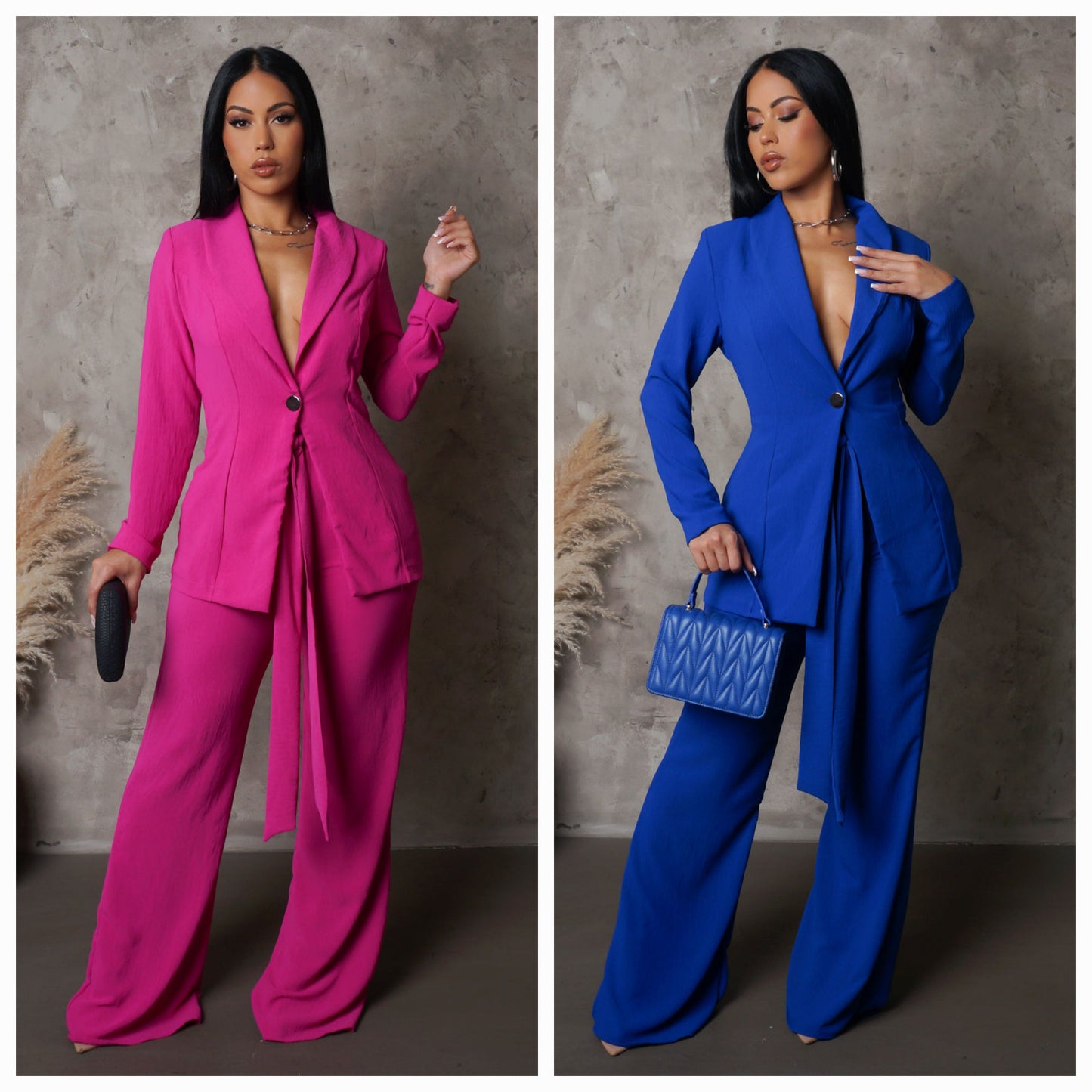 Business Pants Suit & Jacket Set