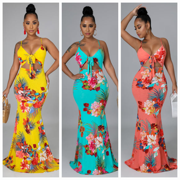 Boutique Of Flowers Printed Maxi Dress