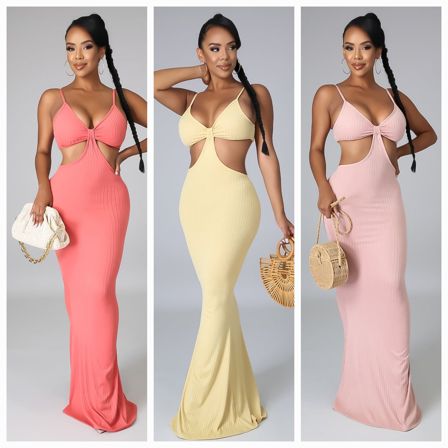 Sleeveless Cutout Maxi Dress