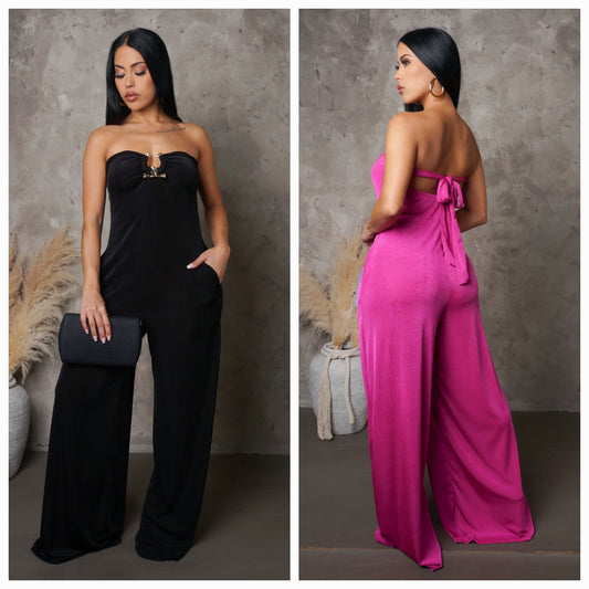 Loose Pocketed Tube Jumpsuit