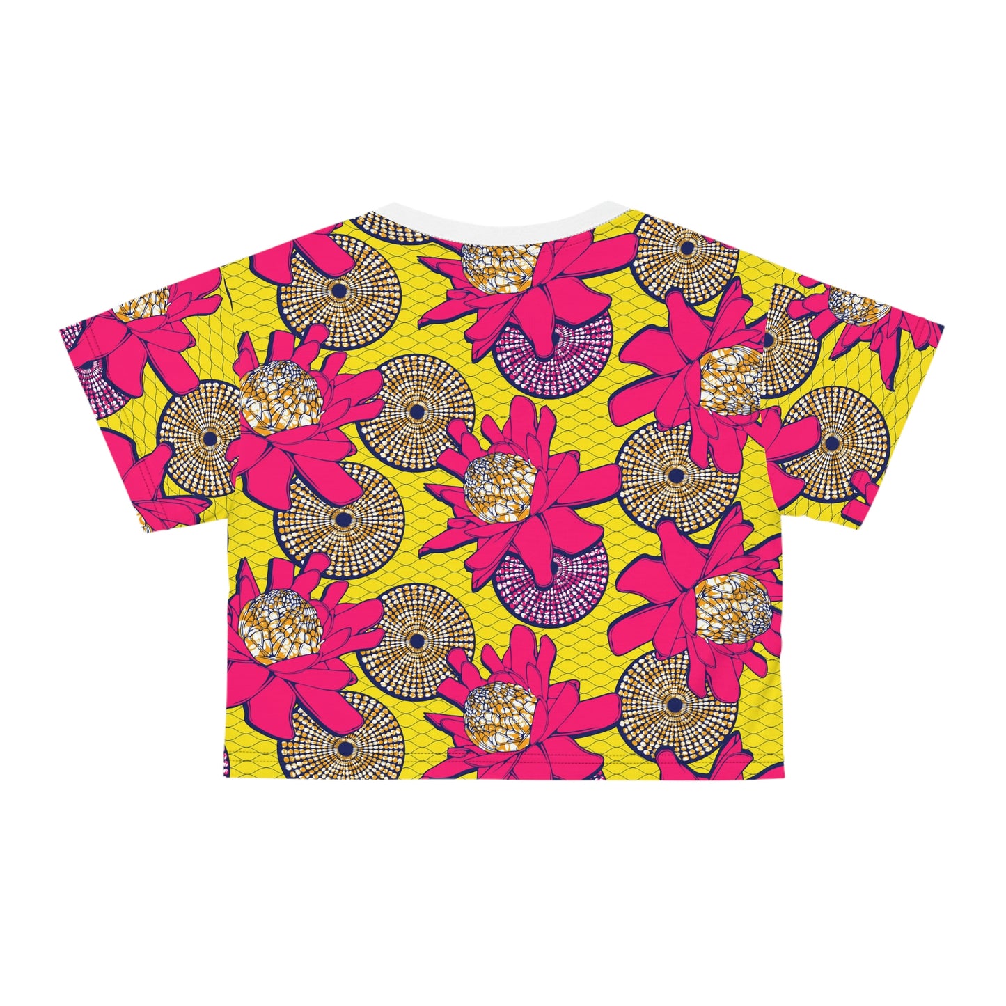 African Flower Print  Cropped Top