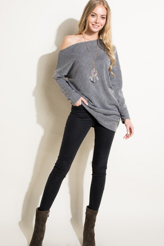 Plus Size One Shoulder Top