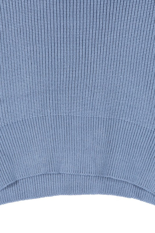 Ribbed Knit Crop Top & Skirt Set