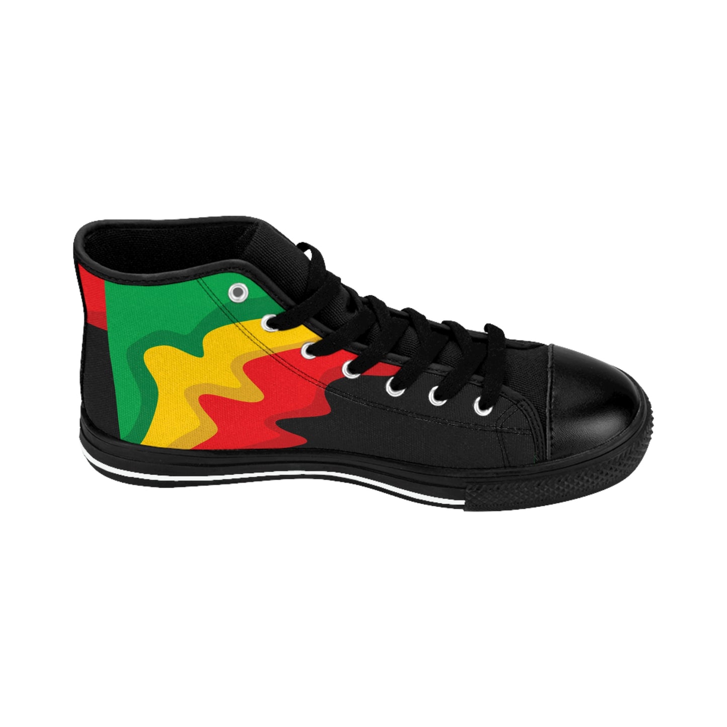 Customized Rasta Print Men's Classic Sneakers