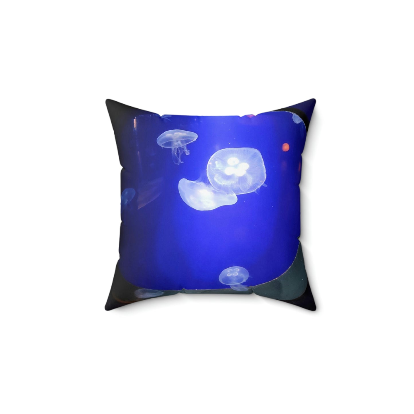 Jelly Fish Print Square Pillow