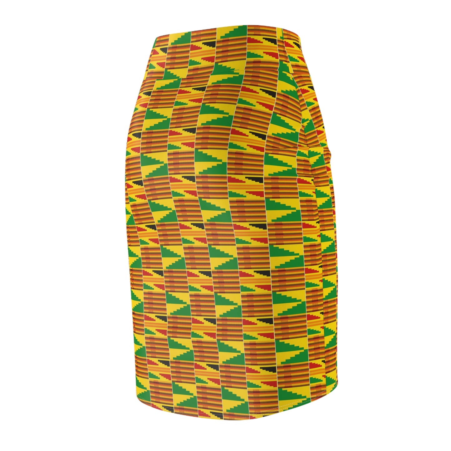 Kente African Print Pencil Skirt