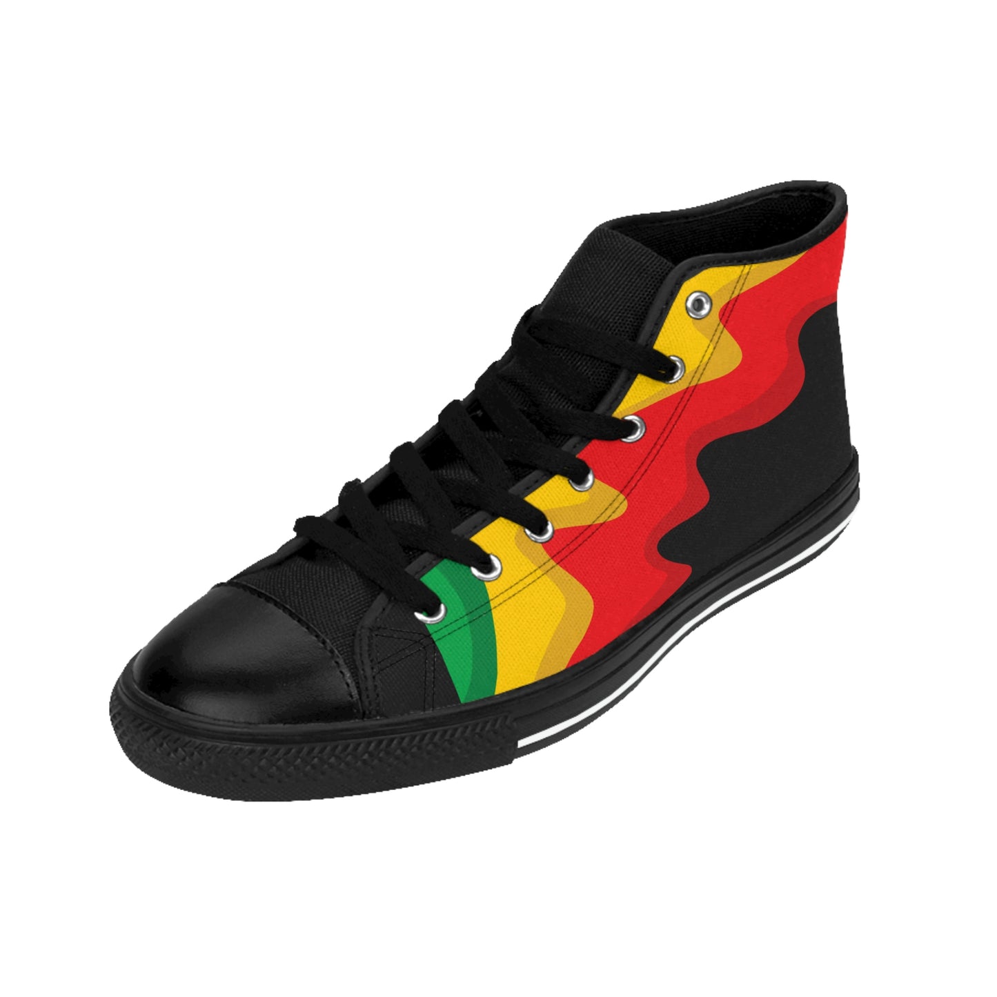 Customized Rasta Print Men's Classic Sneakers