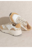 Tan Lace Up Sneakers