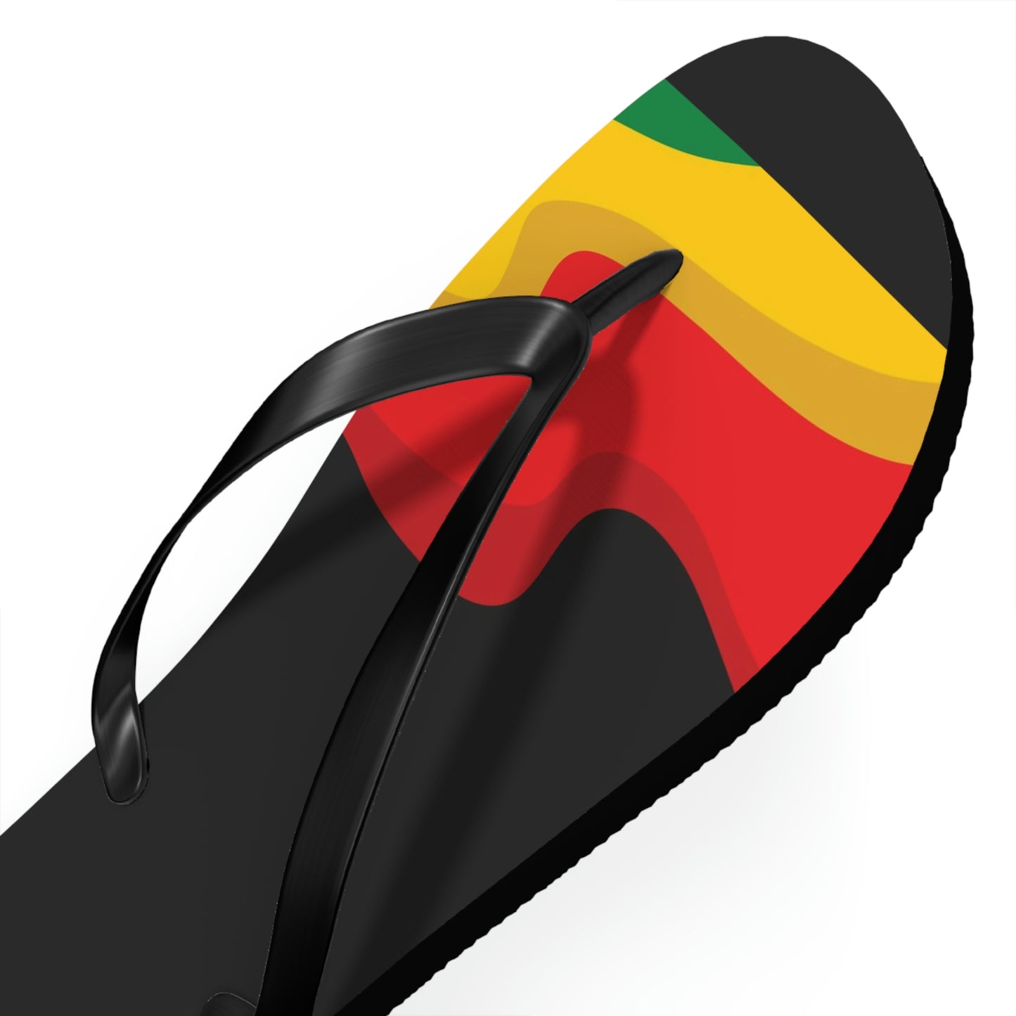 Rasta Print Flip Flops