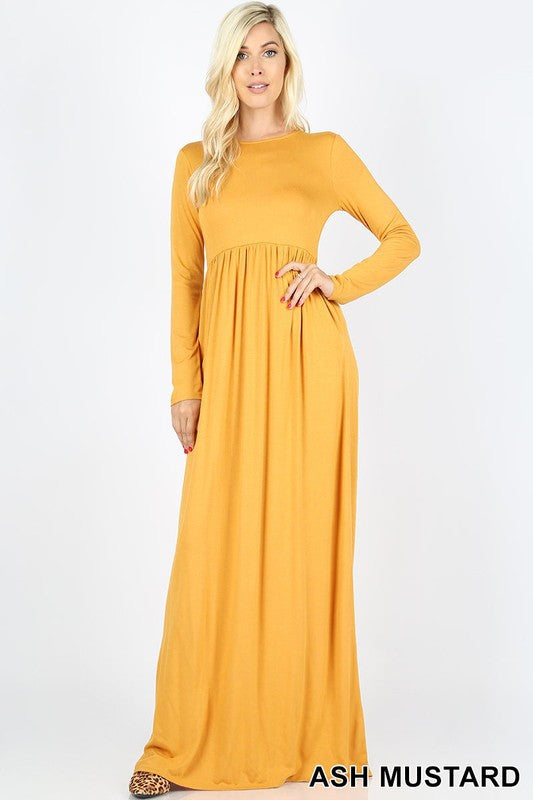 yellow casual & comfy maxi dress