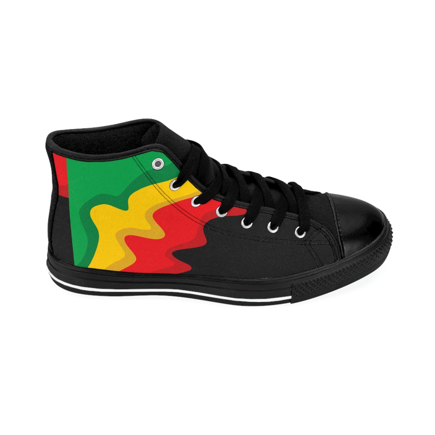 Customized Rasta Print Men's Classic Sneakers