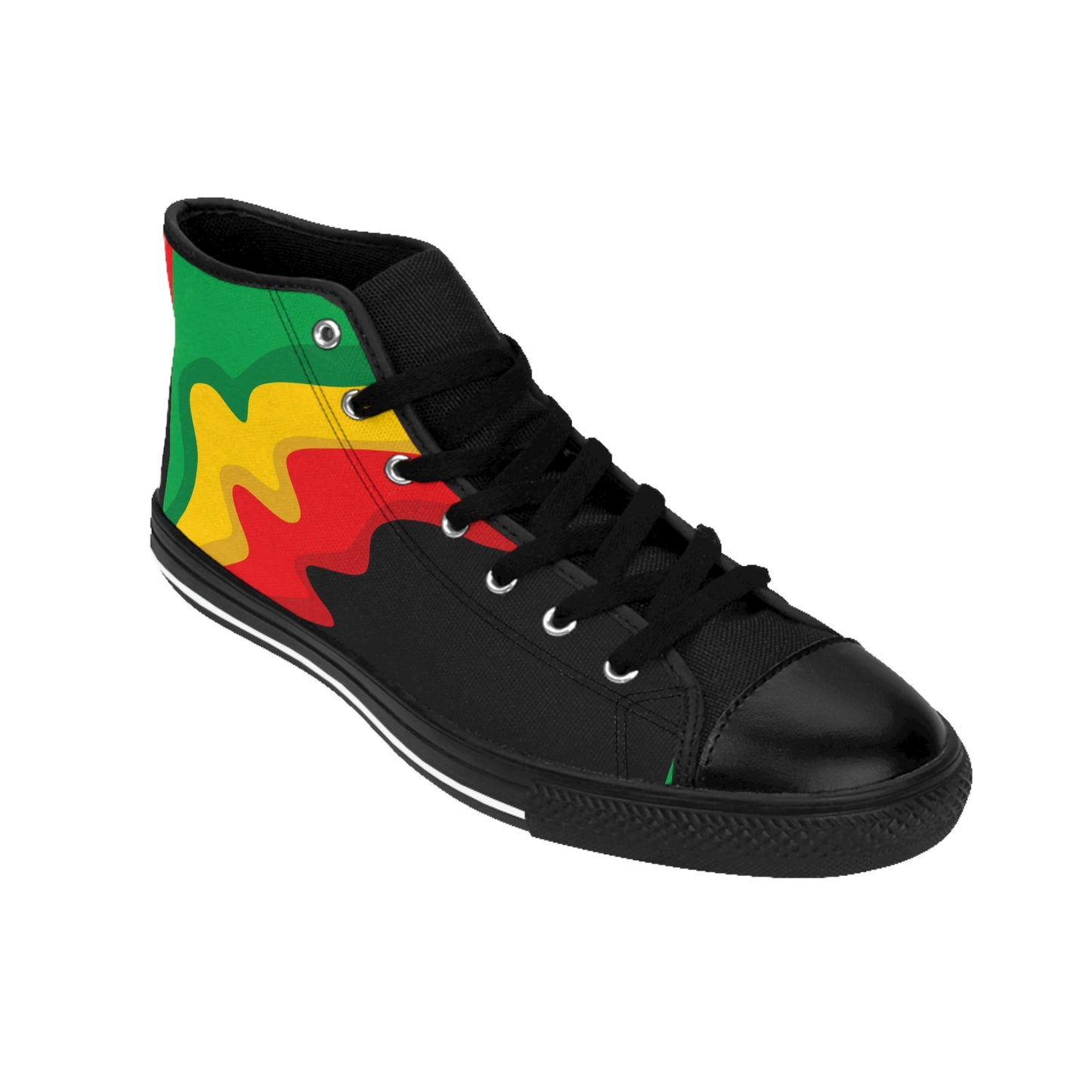 Customized Rasta Print Men's Classic Sneakers