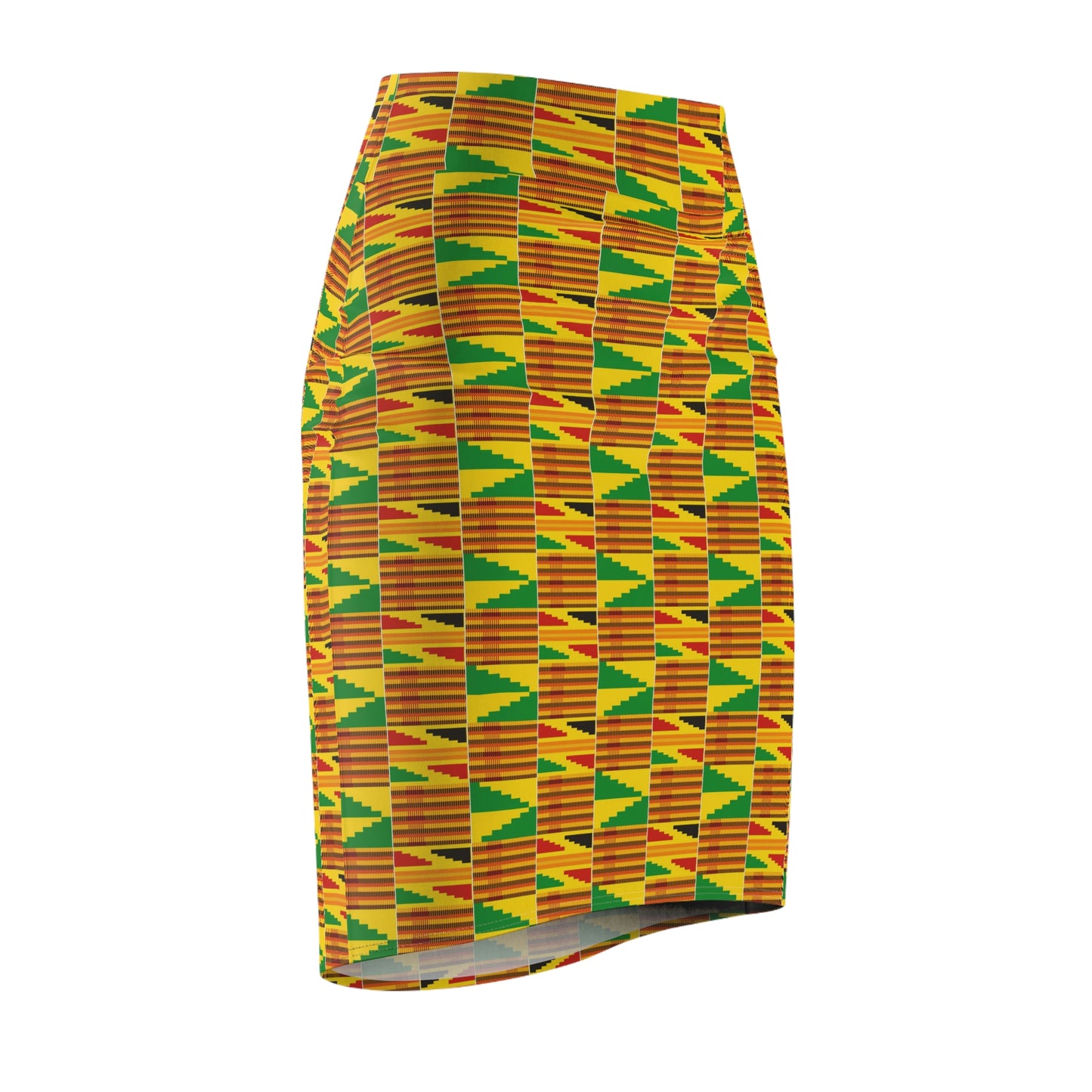 Kente African Print Pencil Skirt