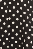 Plus Size Black & White Polka Dot Skirt