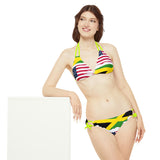 Jamaican American Jamerican Strappy Bikini Set