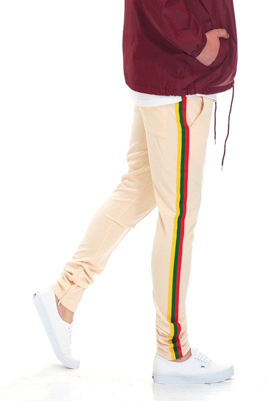 RASTA TAPED MEN'S TRACK PANTS (3 COLORS)