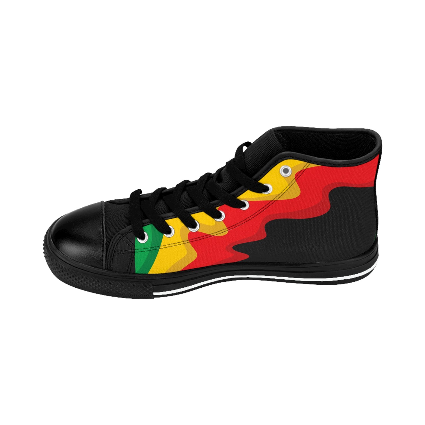 Customized Rasta Print Men's Classic Sneakers