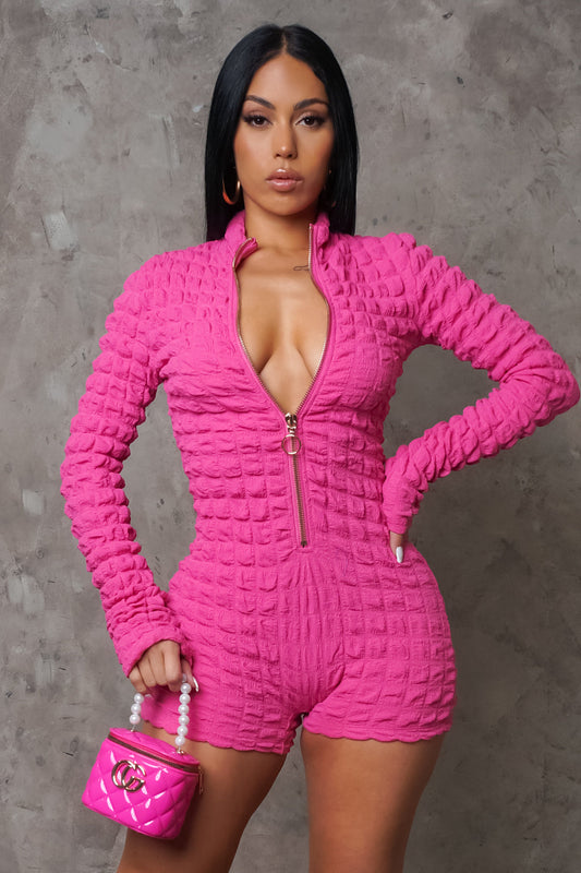 Pink Popcorn Romper