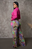 Multicolored Swirled Up Pants
