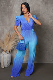Into The Blue Pleated Jumpsuit