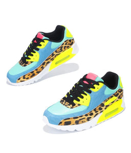 "ombre" multicolored leopard print skywalker fashion sneakers
