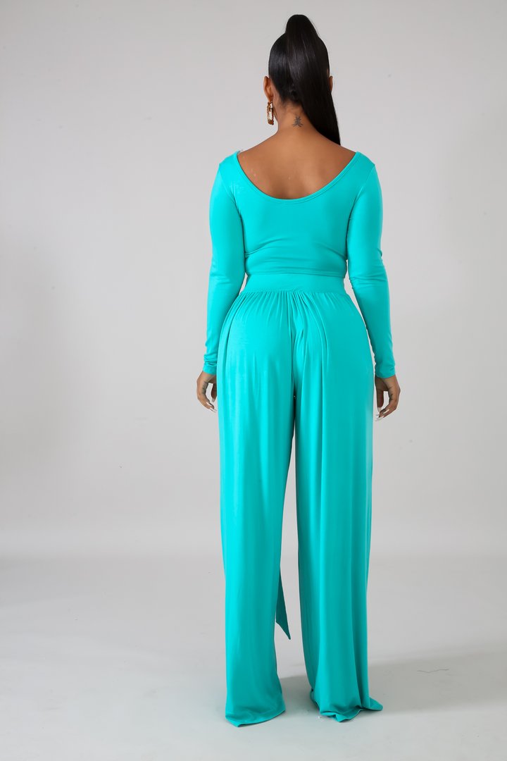 minted loose palazzo pants & top set