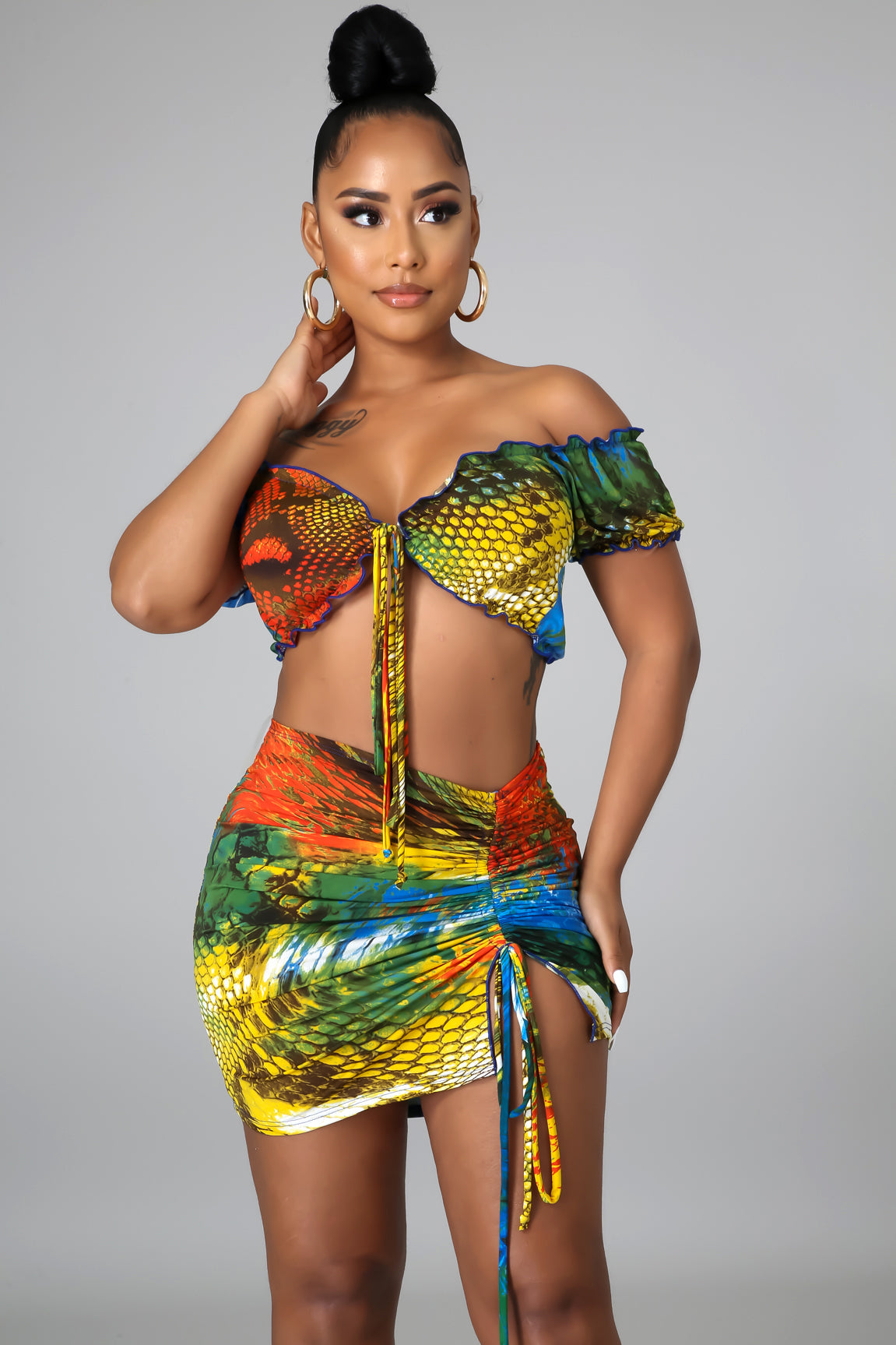 Tropical Island Gal Skirt Set