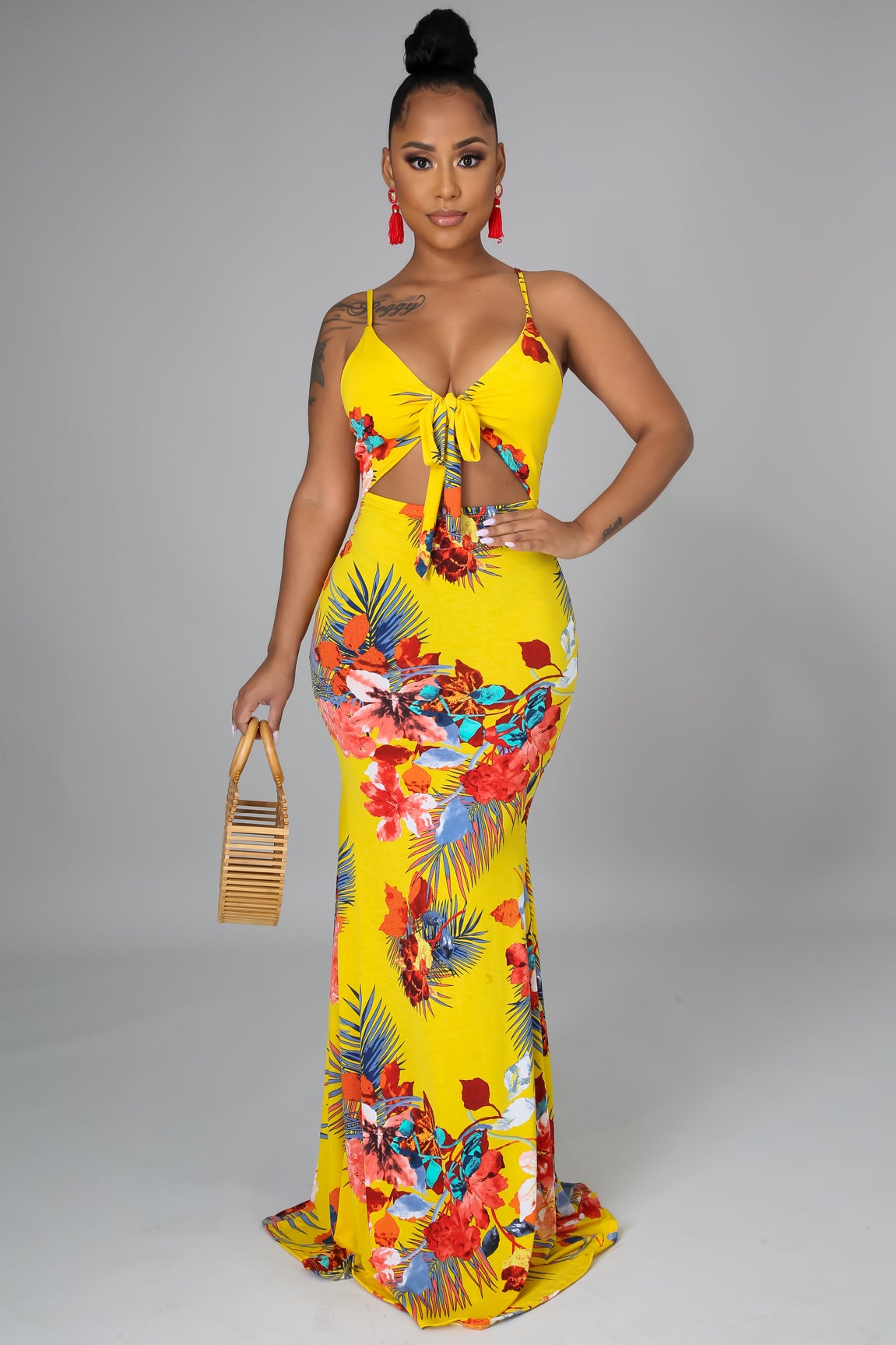 Boutique Of Flowers Printed Maxi Dress