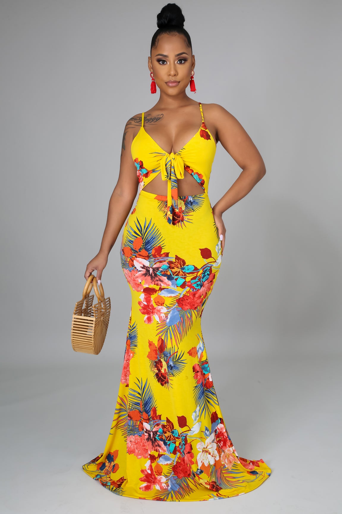 Boutique Of Flowers Printed Maxi Dress