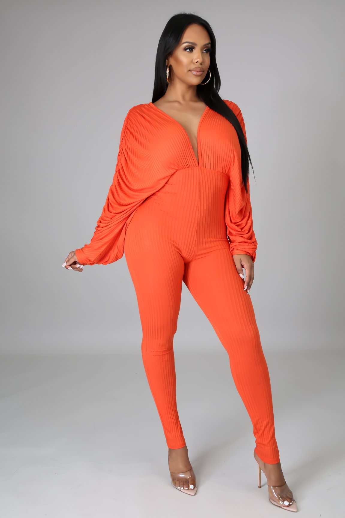 Sexy Ribbed Stretch Jumpsuit