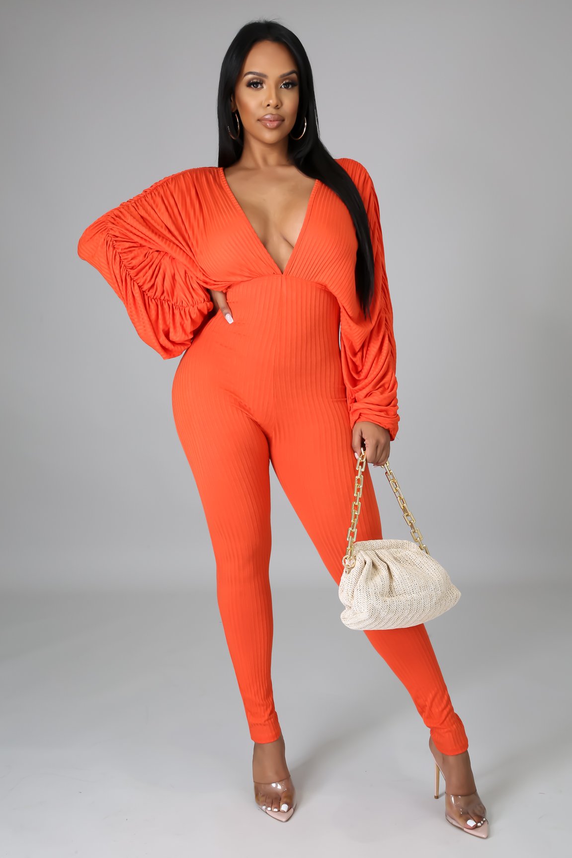 Sexy Ribbed Stretch Jumpsuit