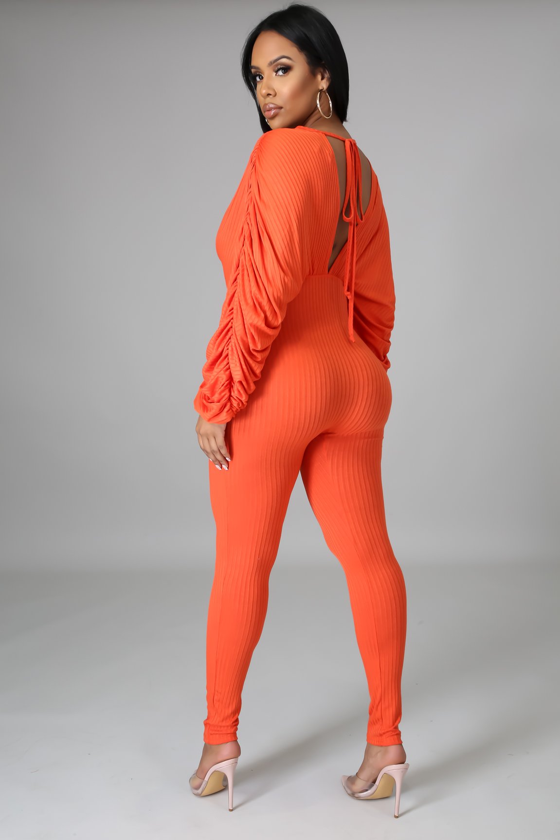 Sexy Ribbed Stretch Jumpsuit