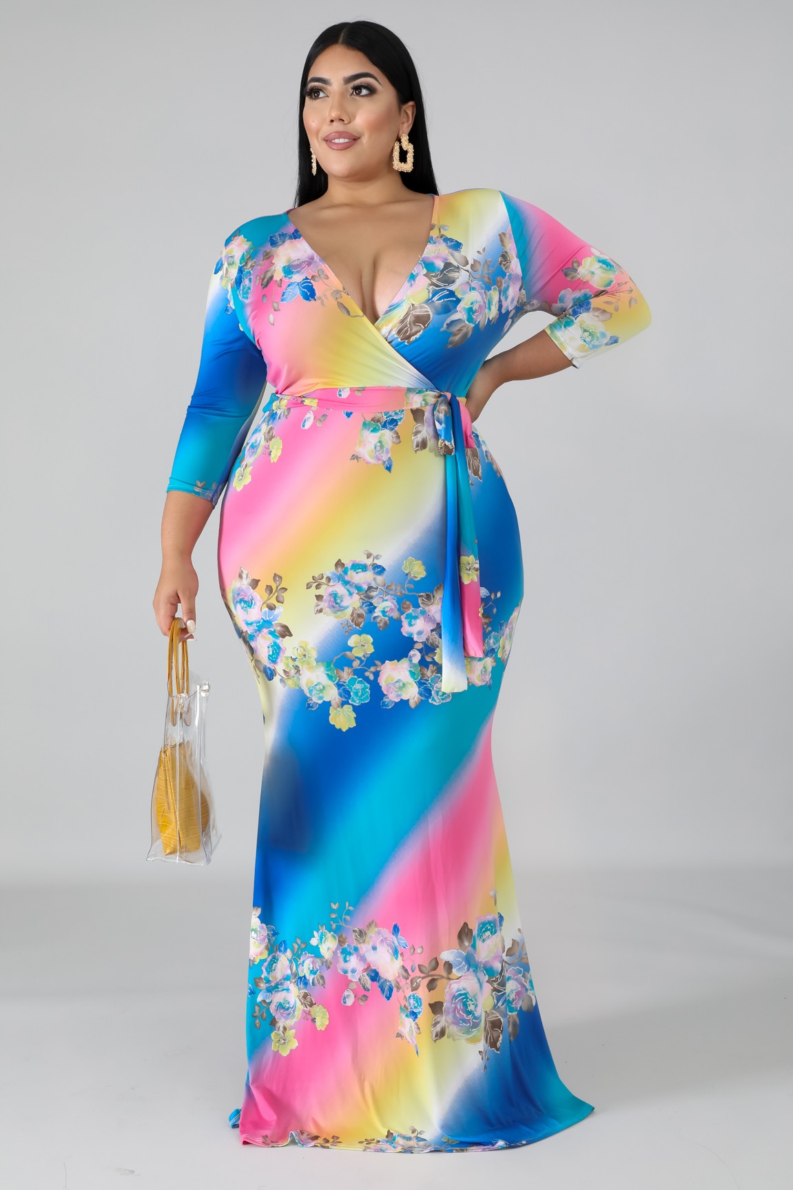 porcelain mermaid maxi dress (1x)