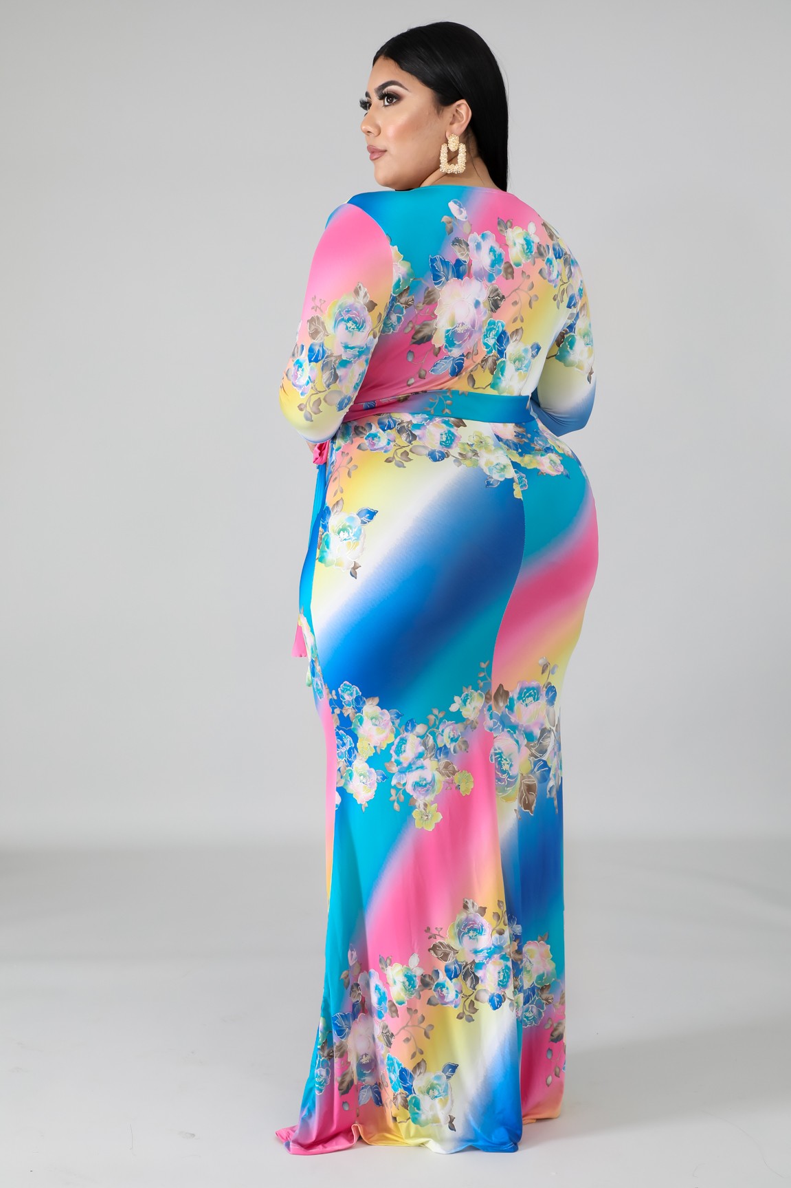 porcelain mermaid maxi dress (1x)