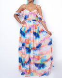 multicolor primavera maxi dress