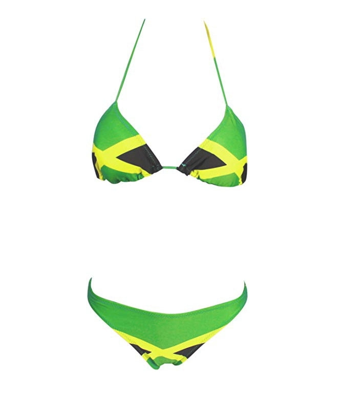 jamaican colors bikini set