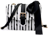 bowknot striped chain bag