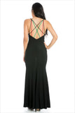 pan-african colored striped maxi dress