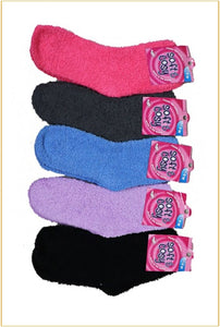 fuzzy wuzzy comfy soft medium length socks