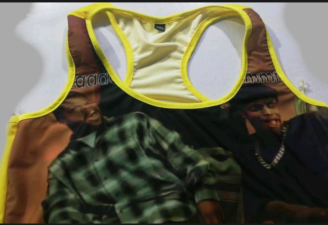 "friday" movie theme printed sleepwear snack candy booty shorts & tube top set