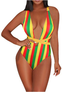 jamaican rasta reggae monokini swimwear #2