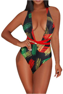 jamaican rasta reggae monokini swimwear #3