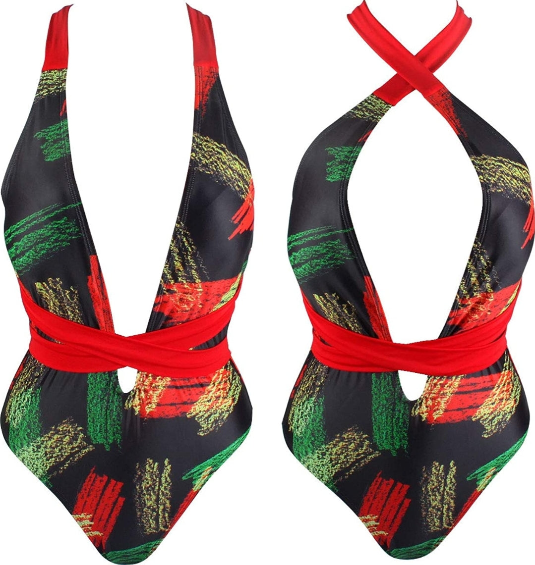 jamaican rasta reggae monokini swimwear #3